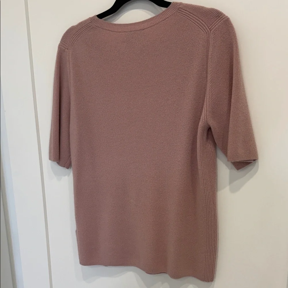 COS Dusty Pink Cashmere Crewneck Sweater - Picture 4 of 10